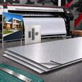 ACM-930 Aluminum Composite 3 mm Brushed Silver / White