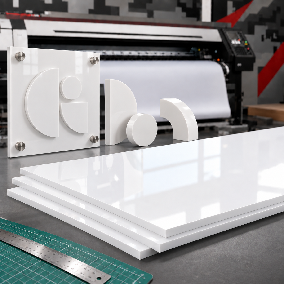 ACR-820 White Acrylic 1/4" (6 mm)