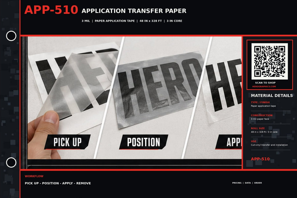APP-510 Material Field Guide spec sheet